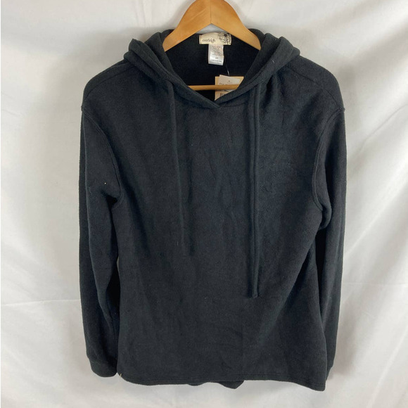 NWT Everleigh Cozy Hoodie Black Soft Brushed French Terry size small - Picture 2 of 4